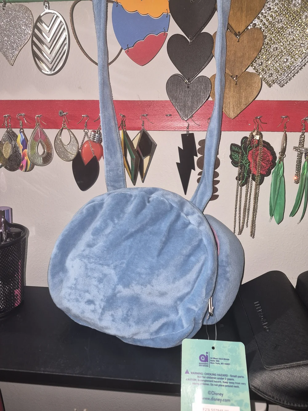 Stitch Kids Plush Crossbody Bag - Blue